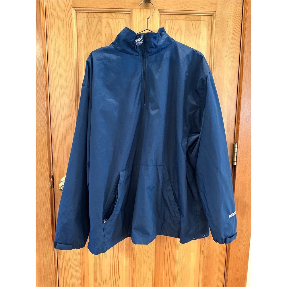 Men's Bauer Hockey Jacket Pullover size XL. Runs large. Navy Blue